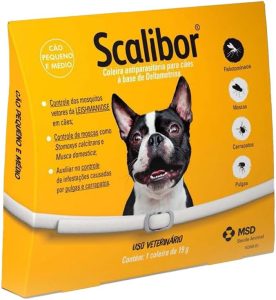 Scalibor® 19g – Coleira Antiparasitária contra mosquitos vetores da Leishmaniose – Cães porte médio 48cm – MSD Saúde Animal