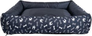 Cama Pet Extra Grande Quadrada Impermeável Azul