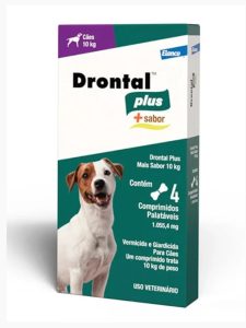 Drontal Plus Vermífugo Sabor Carne – para Cães até 10 Kg, Bayer