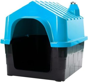 Casinha Para Cachorros E Gatos N1 N2 N3 N4 N5 N6 N7 Casa Pet Plástica Desmontável Resistente Com Ventilação E Proteção UV(Azul,Número 2 – Pequena)