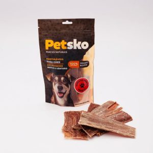Petisco Esôfago Aberto para Cães 100% Natural Origem Bovina PETSKO- 5 Unidades