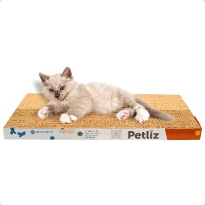 Arranhador Plano Papelão Ondulado Anti Estresse Brinquedo para Gato Afiador Unha