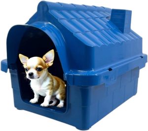Casinha Pet N1 Casa para Cachorro Gato Conforto e Segurança (Azul, N1)