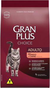 GranPlus Choice – Ração para Gatos Adultos Frango e Carne, 10.1 kg (Pacote de 1), Roxo