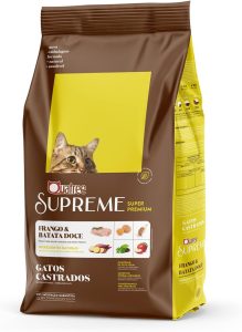 Quatree Supreme Ração para Gatos Castrados Frango com batata-doce, brócolis e maçã – 10.1kg
