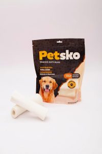 Mordedor Center Cut Branqueado Bovino PETSKO 100% Natural Para Cães – 2 Unidades | 100% Natural