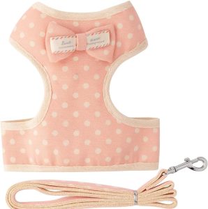 Guia Para Cachorro com Peitoral Ajustável, Comprimento 150cm, Para PET (Rosa Claro)