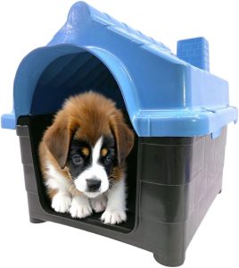 Casinha Pet N2 Casa para Cachorro Gato Conforto e Segurança (Azul, N2)