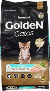 Ração Golden Gatos Filhotes Sabor Frango – 10,1kg Premier Pet Filhotes