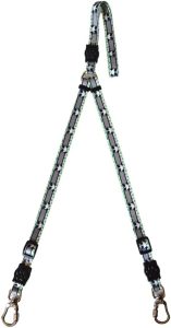 MY PET BRASIL Guia Dupla Para 2 Cachorros Pequena(15Mm) Guia Dupla Panda Para Cães Reforçada E Resistente Caminhadas E Viagens
