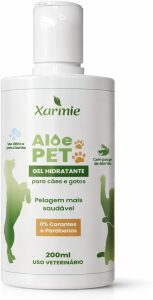 Aloe Pet Gel Hidratante Natural de Babosa 100% Natural para Dermatites em Cães e Gatos, 200ml, Uso Veterinário, Orgânico