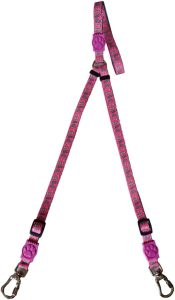 MY PET BRASIL Guia Dupla Para 2 Cachorros Grande(25Mm) Guia Dupla Candy Para Cães Reforçada E Resistente Caminhadas E Viagens