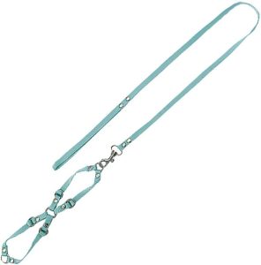 Furacão Pet Conjunto. Guia de Seda com Peitoral N.1, Mini para Cães (cores sortidas)