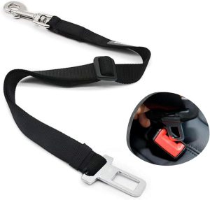 Cinto de Segurança para Pets para Carro com Regulagem e Encaixe Universal – Guia de Segurança para Cachorros e Gatos, Ajustável e Resistente