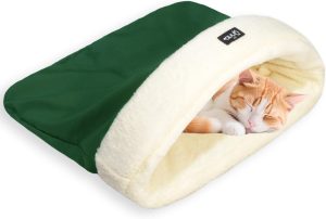 Gato Saco De Dormir Para Gato Caminha Toquinha Casinha Toca Casa (Verde)
