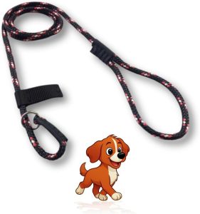 Guia de Adestramento para Cães Cachorro, 1,5 Metros, Corda Unificada Preta, 8mm de Espessura, para Passeio