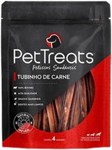 PET TREATS – 4 Petiscos Naturais Tubinho de Carne