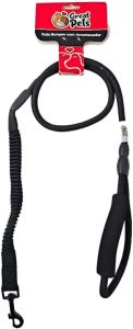 Great Pets Guia com Amortecedor para Cães Bungee Preto