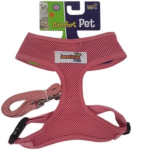 Guia e Peitoral Chalesco Confort Preto P – Conjunto Ajustável para Cães de Grande Porte, com Peitoral Acolchoado e Guia Reforçada