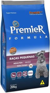 Premier – Ração Formula Alimento Para Cães Adultos Porte Pequeno Sabor Frango Pacote de 20kg