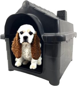 Casinha Pet N4 Casa para Cachorro Gato Conforto e Segurança (Preto, N4)