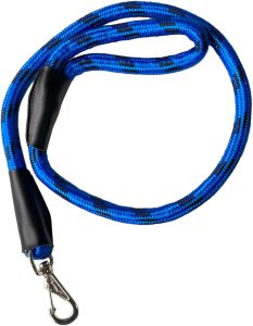 Guia Para Cachorros,Longa 1,00m,Grosso 16mm,Guia de Corda para Cães, Reforçada e Resistente,Caminhadas e Viagens,Azul