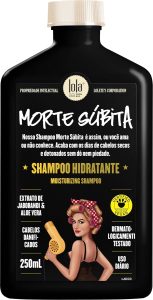 Lola Cosmetics – Morte Subita – Shampoo hidratante para cabelos secos e danificados que foi quimicamente tratado vegano, livre de crueldade, sem parabenos, sem sulfatos, 250 ml
