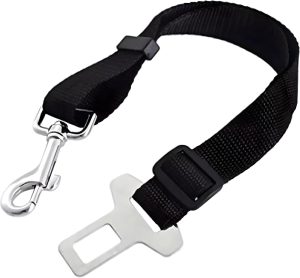 Cinto de Segurança para Animais de Estimação, Coleira e Colete com Fivela Ajustável, Resistente para Cães e Gatos