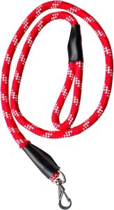 Guia Para Cachorros,Longa 1,00m,Fina 6mm,Guia de Corda para Cães, Reforçada e Resistente,Caminhadas e Viagens,Vermelho