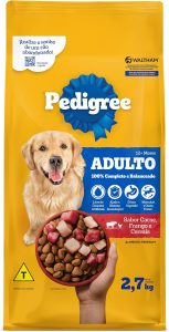 PEDIGREE Ração Carne Frango e Cereais Cães Adultos Raças Médias e Grandes 2,7 kg