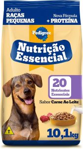 Ração Pedigree Nutrição Essencial Carne Ao Leite Para Cães Adultos 10,1 kg