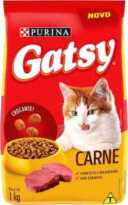 Ração Gatos Adultos GATSY Carne 1kg